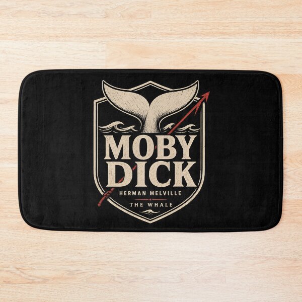 Item preview, Moby Dick Herman Melville The Whale Heraldic Shield Logo designed and sold by Fenay Designs.