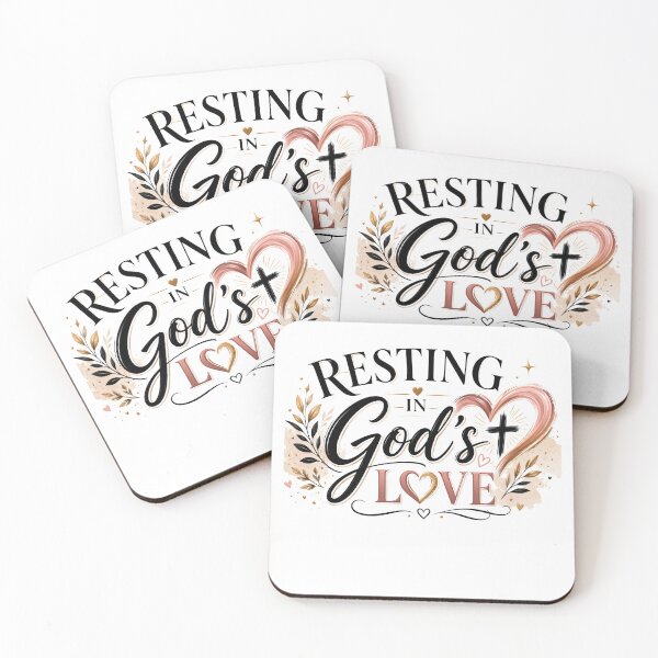 Item preview, RESTING IN GOD'S LOVE | Christian Faith T-Shirt | Jesus Peace & Grace Design designed and sold by KINGDOM GOLD STUDIO.