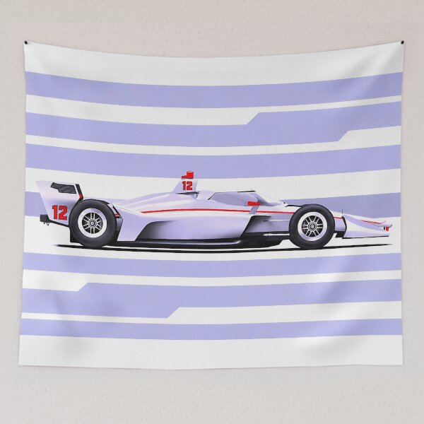Item preview, 2026 David Malukas #12 Silver Throwback IndyCar designed and sold by PitWallArt.