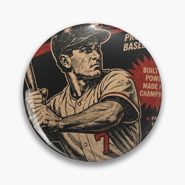 Item preview, Vintage Baseball Player – Retro 1960s Sports Poster | Classic Graphic T-Shirt designed and sold by KAGdesign.