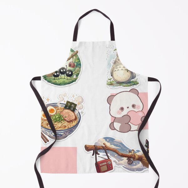 Item preview, Cute Kawaii Anime Sticker Pack Aesthetic Ramen Ghibli Inspired and Panda Cat Art designed and sold by ranivibes008.