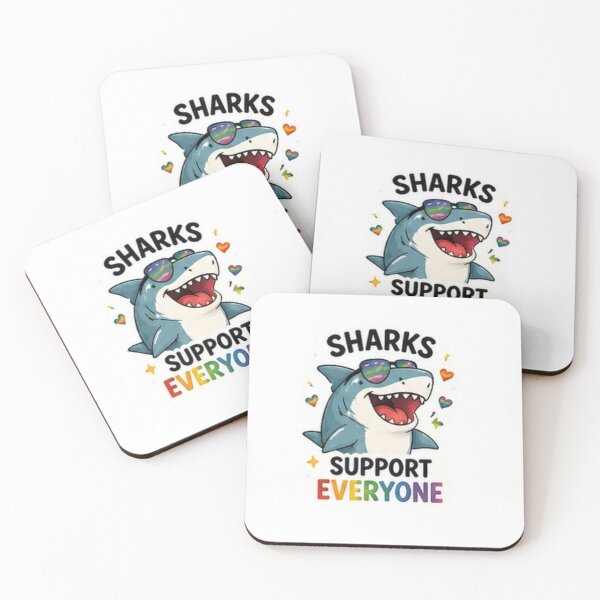 Item preview, Sharks Support Everyone Pride Shark designed and sold by Pixanova.