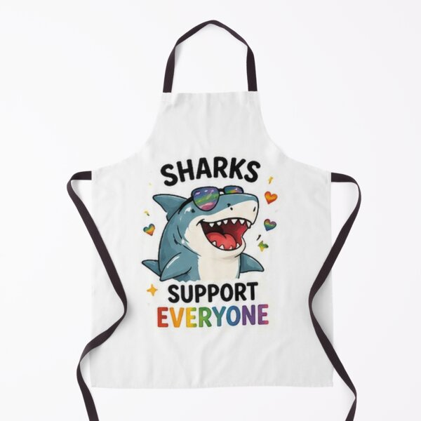 Item preview, Sharks Support Everyone Pride Shark designed and sold by Pixanova.