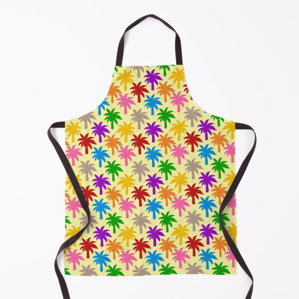 Item preview,  Colorful Rainbow Palm Trees Design - Yellow  designed and sold by PatternTitan.