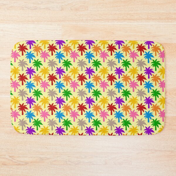 Item preview,  Colorful Rainbow Palm Trees Design - Yellow  designed and sold by PatternTitan.