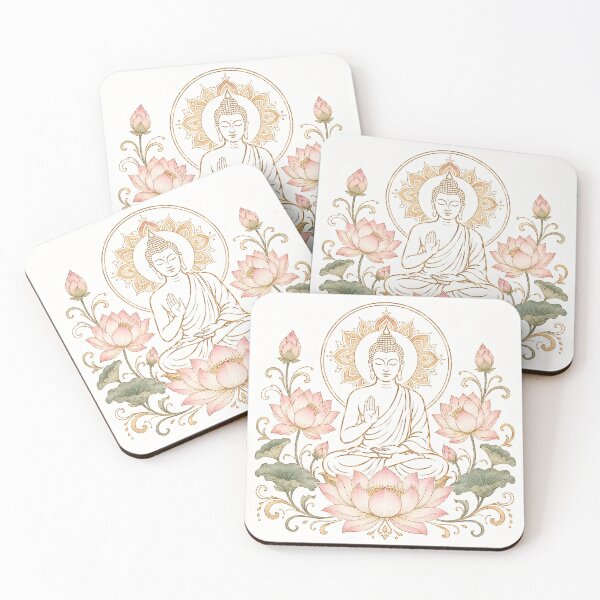 Item preview, buddha Pink and gold Lotus designed and sold by ElexisND.