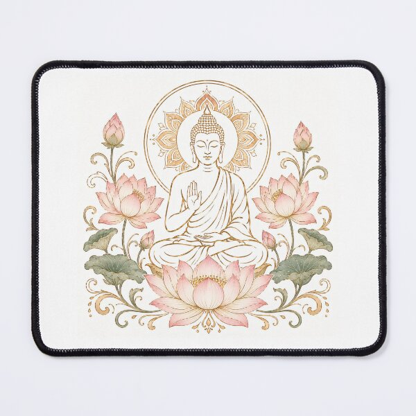 Item preview, buddha Pink and gold Lotus designed and sold by ElexisND.