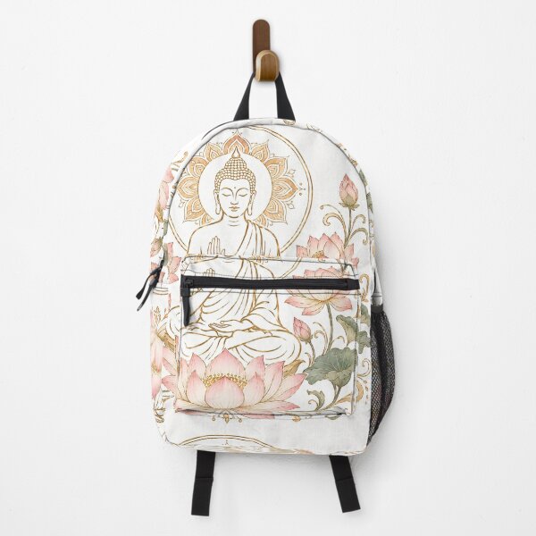 Item preview, buddha Pink and gold Lotus designed and sold by Dreamweaver Mandalas.