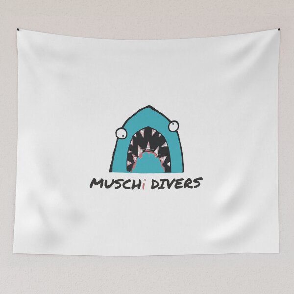 Item preview, MUSCHi DIVERS 2025 Graffiti Blue designed and sold by djmuji.