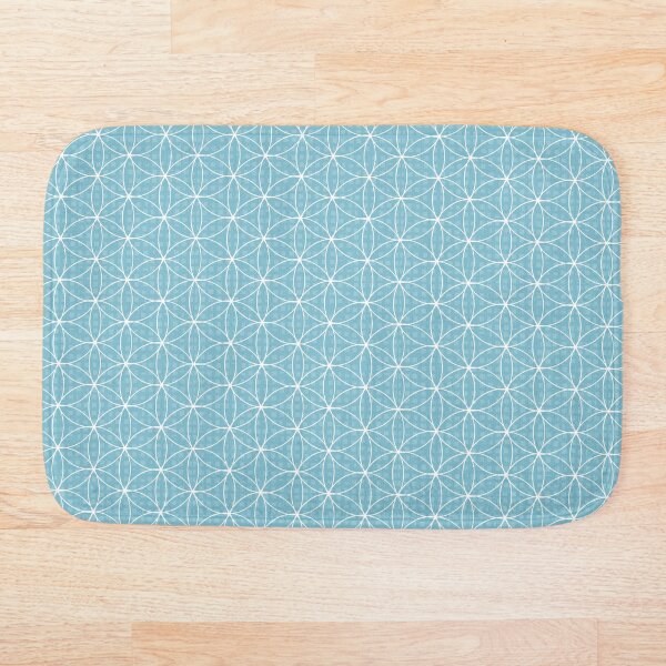 Item preview, Diseño geométrico Flor de la Vida en azul y blanco. designed and sold by KateKeoganDesign.