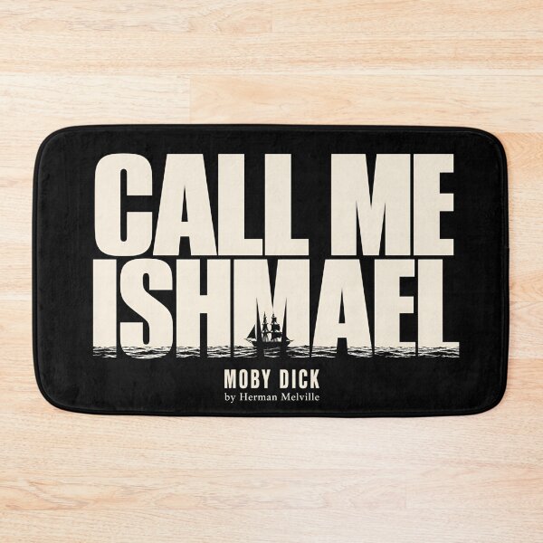 Item preview, Call Me Ishmael Moby Dick Bold Typography Sailing Ship Art designed and sold by Fenay Designs.