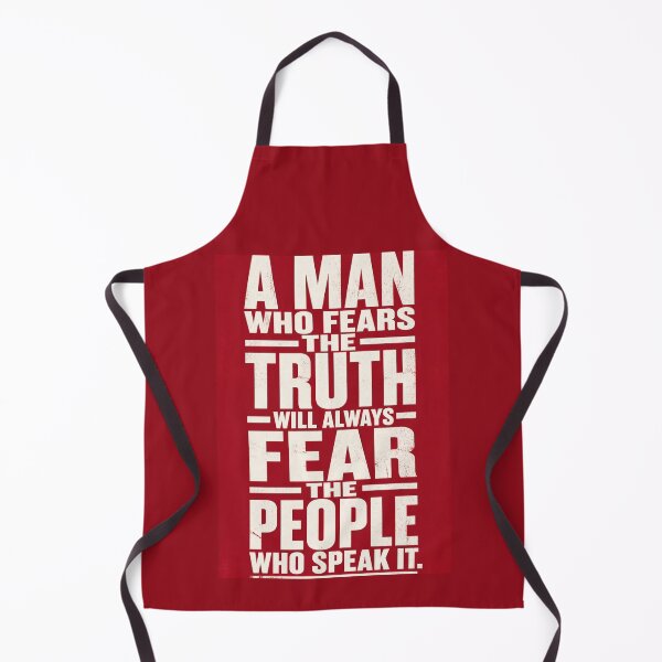 Item preview, A man who fears the truth will always fear the people who speak it. | RED  Bold Political Quote Poster designed and sold by The Digital Compass.