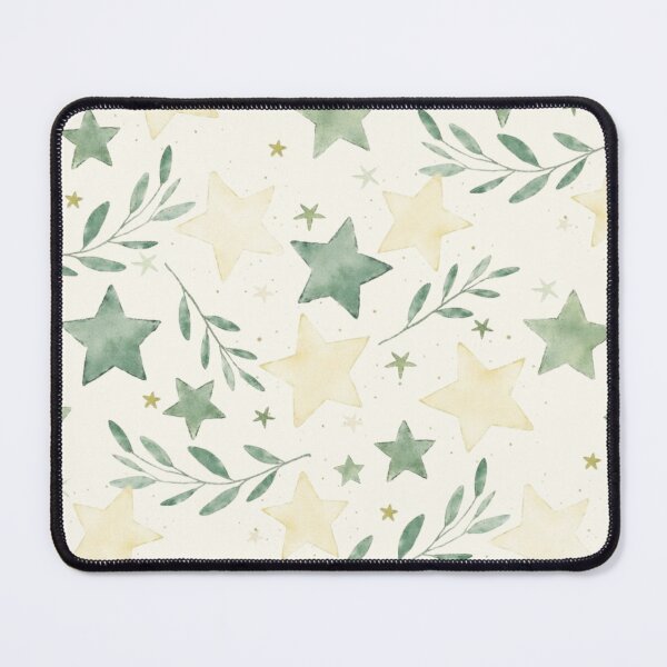 Item preview, Watercolour Star Seamless Pattern | Celestial Botanical Digital Paper | Sage Green and Cream Star Repeat  | Nursery Fabric Design | Whimsical Background designed and sold by mistywoodstudio.