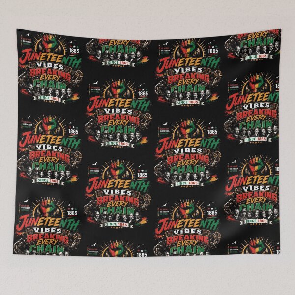 Item preview, Juneteenth Vibes Breaking Every Chain Since 1865 Black History designed and sold by PixlCrypt.