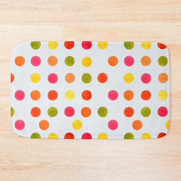 Item preview, Marigold Confetti – Hand-Painted Polka Dot Pattern in Powder Mist designed and sold by Piret Victoria Ribas.