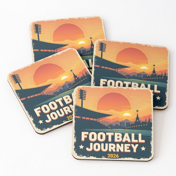 Item preview, Retro Travel Poster Football designed and sold by MilaPrintify.