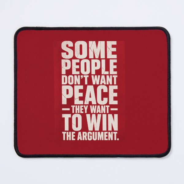 Item preview, Some people don’t want peace — they want to win the argument. | RED  Bold Political Quote Poster designed and sold by The Digital Compass.