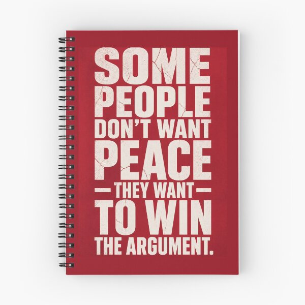 Item preview, Some people don’t want peace — they want to win the argument. | RED  Bold Political Quote Poster designed and sold by The Digital Compass.
