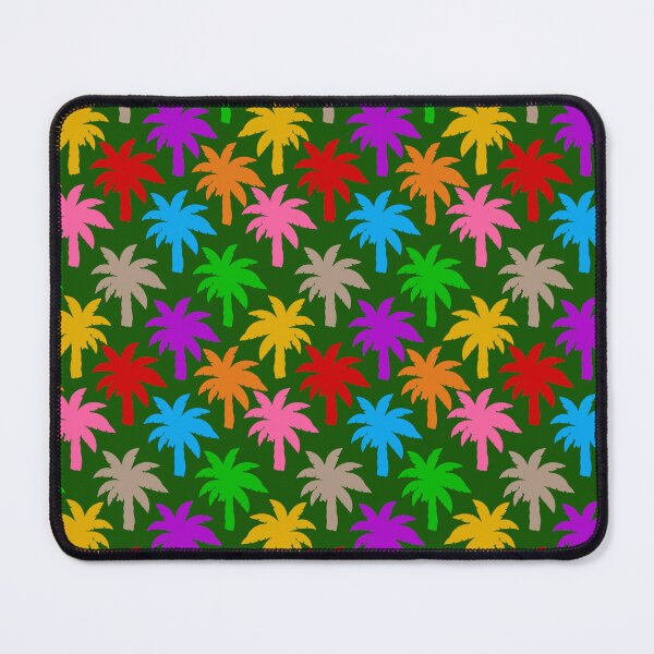 Item preview, Colorful Rainbow Palm Trees Design - Green designed and sold by PatternTitan.