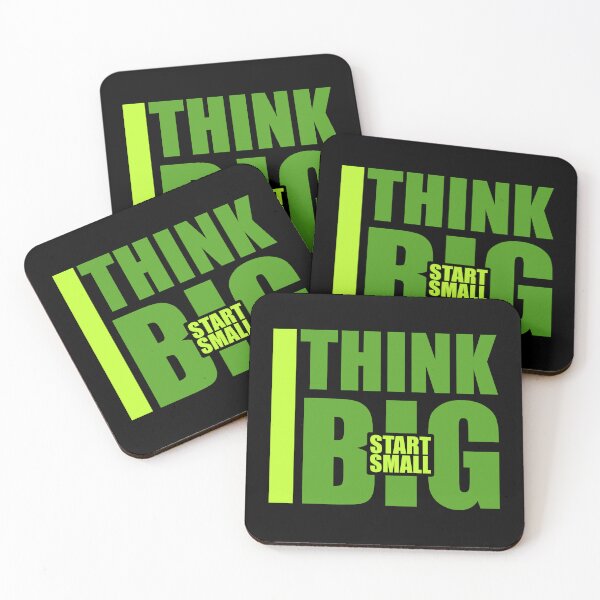 Item preview, Think Big Start Small Motivational Mindset Growth Quote designed and sold by shirt-o-mat.