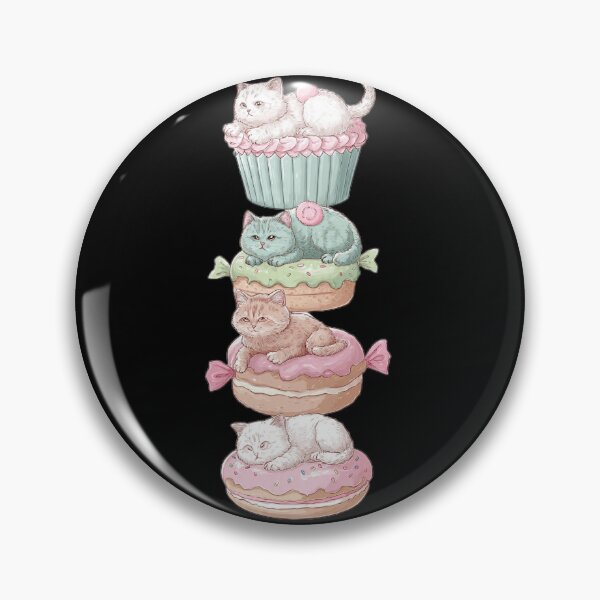 Item preview, Cute Kittens Sleeping on Sweet Donuts designed and sold by Moody Vibes Studio.
