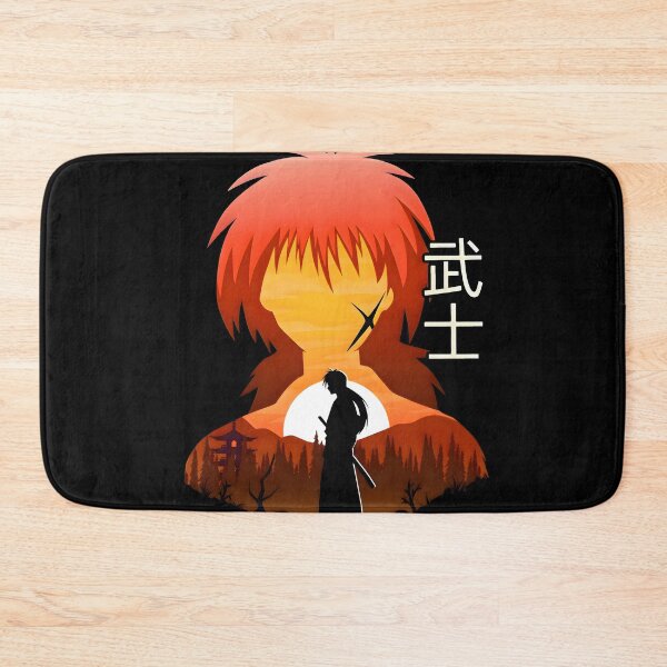 Item preview, The Samurai Soul Landscape - Himura Kenshin Double Exposure Kanji Art designed and sold by Teenkai.