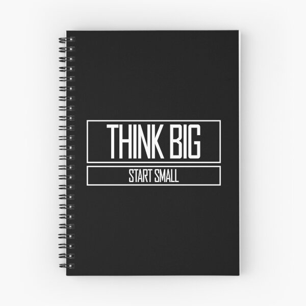 Item preview, Think Big Start Small Motivational Mindset Growth Quote designed and sold by shirt-o-mat.