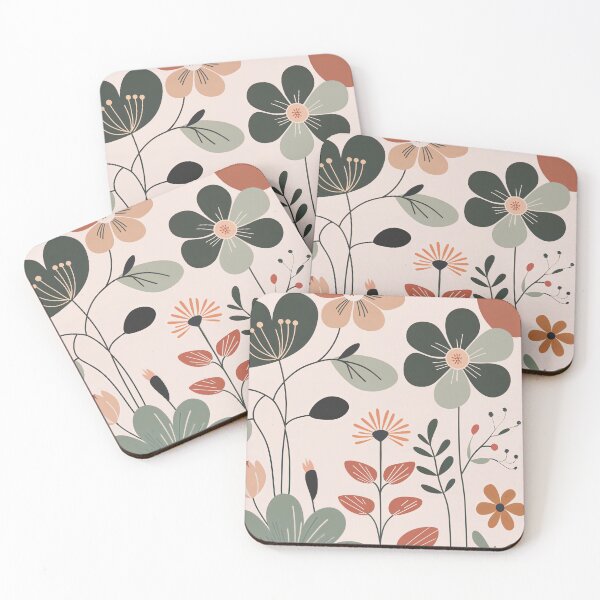 Item preview, Boho Botanical Print, Terracotta Sage Floral Art - 4 designed and sold by KHCreative2025.