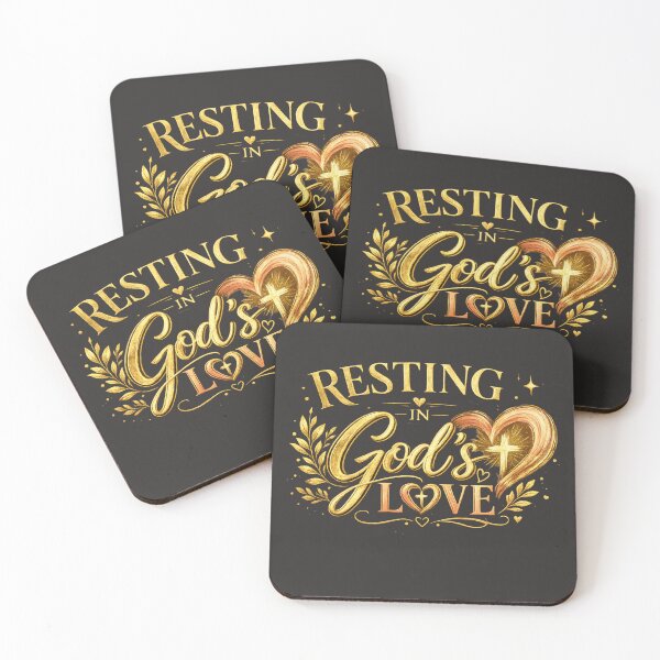 Item preview, RESTING IN GOD'S LOVE | Christian Faith T-Shirt | Jesus Peace & Grace Design designed and sold by KINGDOM GOLD STUDIO.