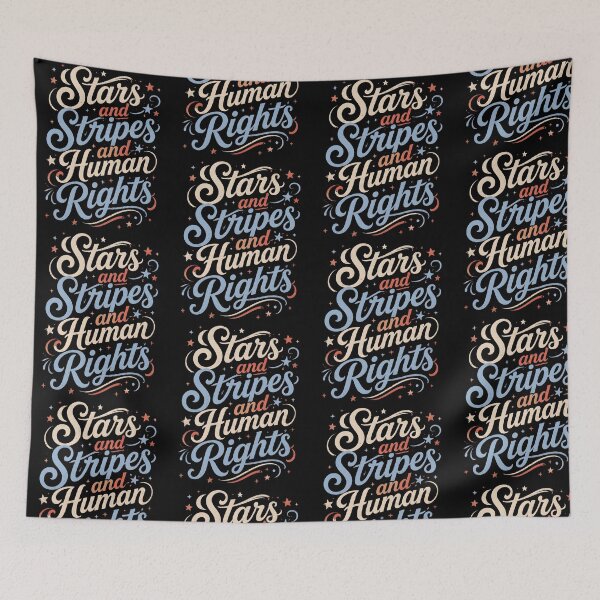 Item preview, Stars And Stripes And Human Rights 250 Years Still Working On Liberty And Justice For All  designed and sold by PixlCrypt.