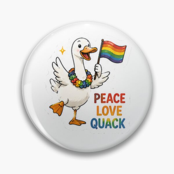 Item preview, Peace Love Quack Pride Duck designed and sold by Pixanova.