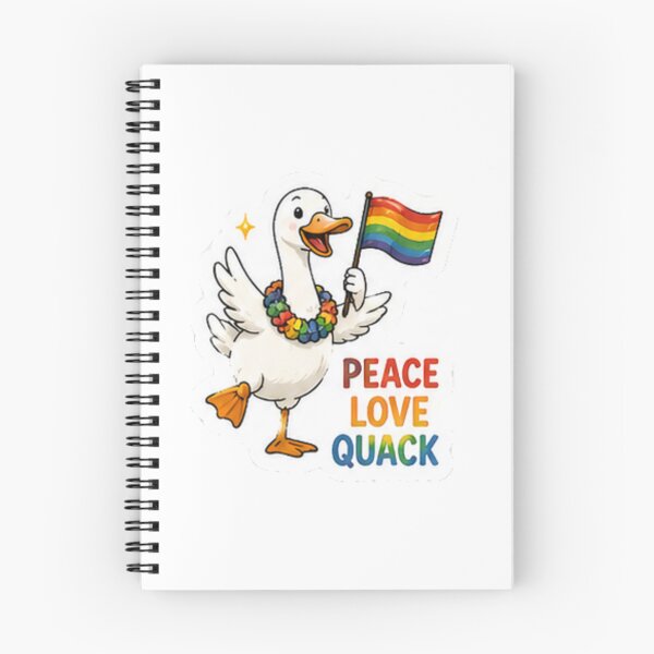 Item preview, Peace Love Quack Pride Duck designed and sold by Pixanova.