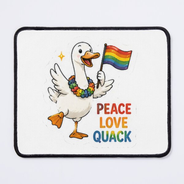 Item preview, Peace Love Quack Pride Duck designed and sold by Pixanova.