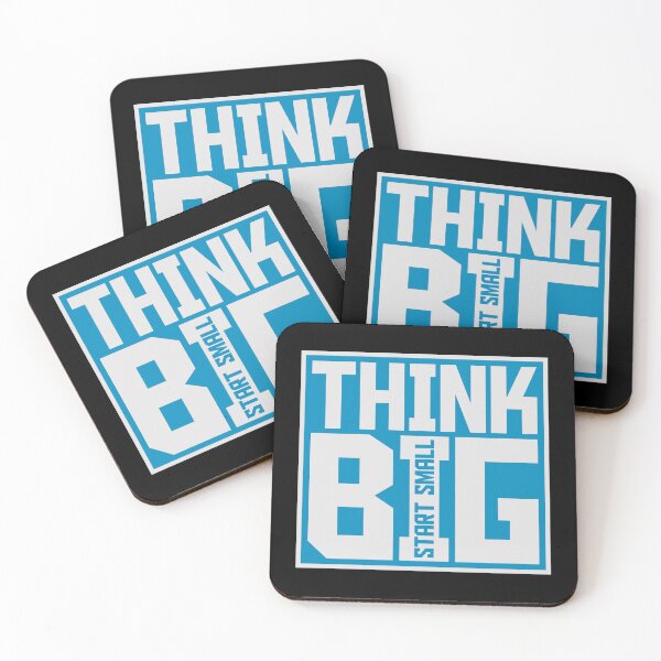 Item preview, Think Big Start Small Motivational Mindset Growth Quote designed and sold by shirt-o-mat.