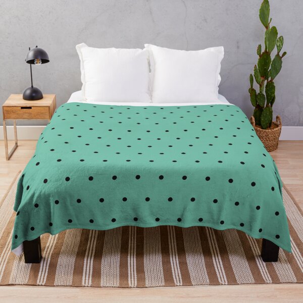 Item preview, Pastel Green And Black Micro Dot Pattern designed and sold by pattern-archive.