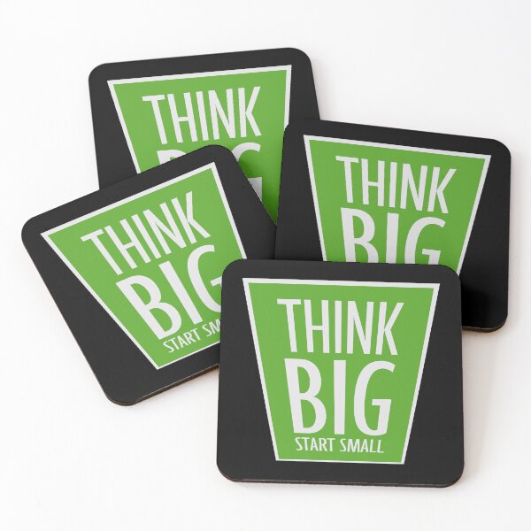 Item preview, Think Big Start Small Motivational Mindset Growth Quote designed and sold by shirt-o-mat.