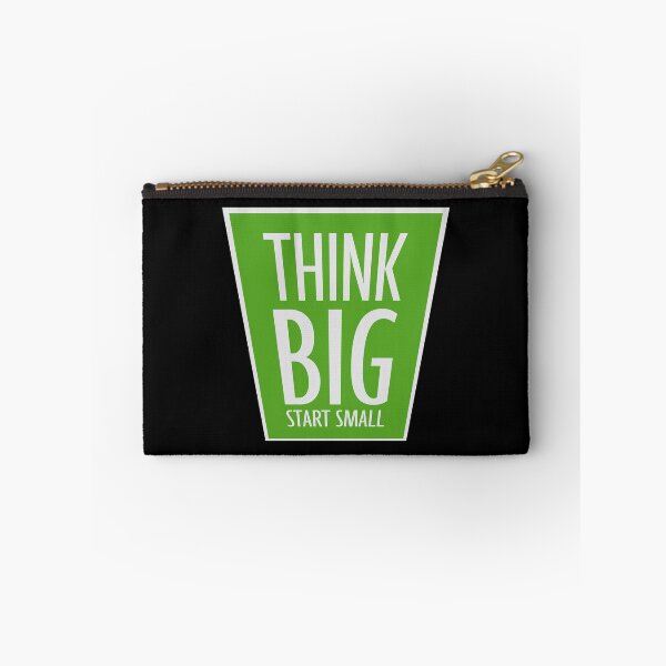 Item preview, Think Big Start Small Motivational Mindset Growth Quote designed and sold by shirt-o-mat.