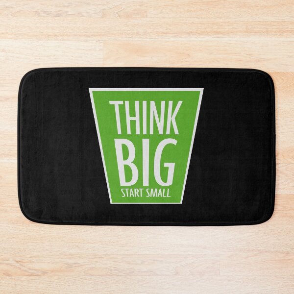 Item preview, Think Big Start Small Motivational Mindset Growth Quote designed and sold by shirt-o-mat.