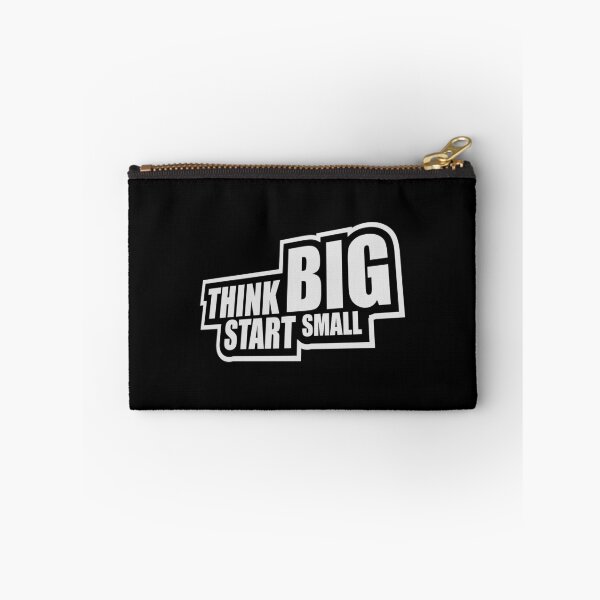 Item preview, Think Big Start Small Motivational Mindset Growth Quote designed and sold by shirt-o-mat.