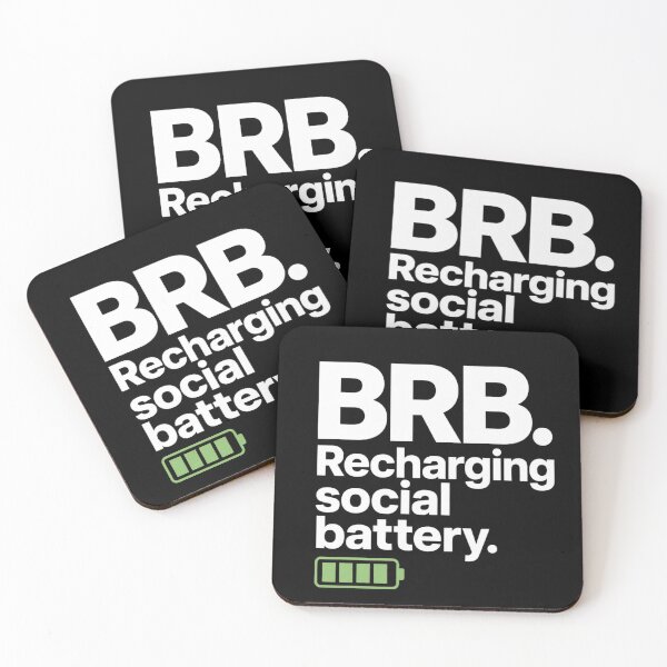 Item preview, BRB Recharging Social Battery designed and sold by DivineMelle.