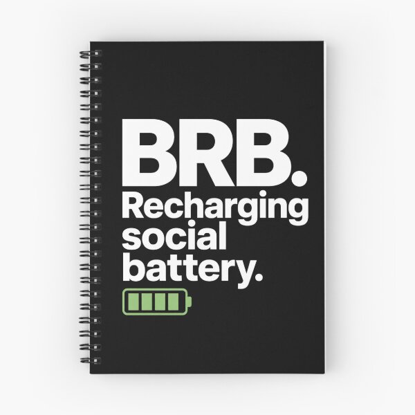 Item preview, BRB Recharging Social Battery designed and sold by DivineMelle.