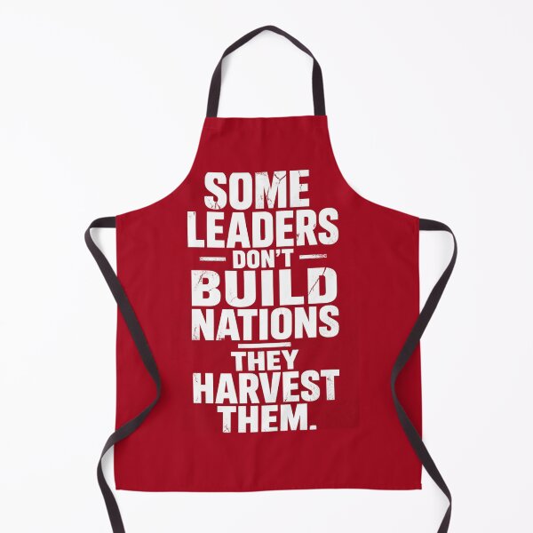 Item preview, Some Leaders Don’t Build Nations — They Harvest Them | RED Bold Political Quote Poster designed and sold by The Digital Compass.