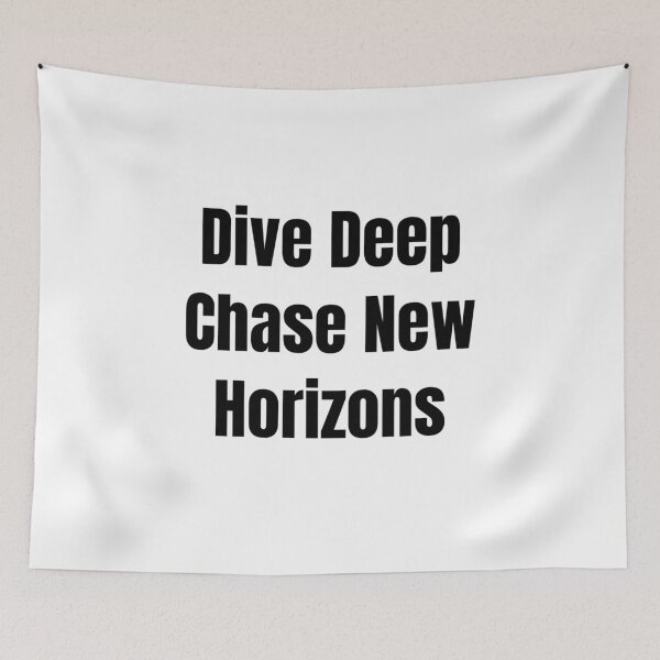 Item preview, Dive Deep Chase New Horizons (Black Text) designed and sold by QuoteeApparel.