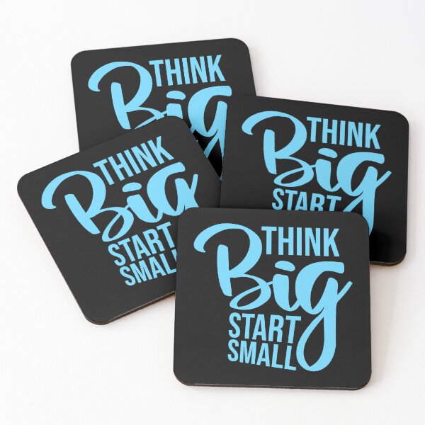 Item preview, Think Big Start Small Motivational Mindset Growth Quote designed and sold by shirt-o-mat.