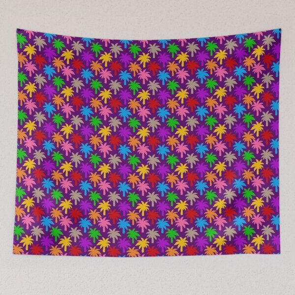 Item preview, Colorful Rainbow Palm Trees Design - Purple  designed and sold by PatternTitan.