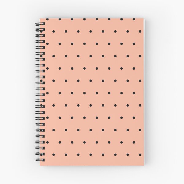 Item preview, Peach and Black micro dots designed and sold by pattern-archive.