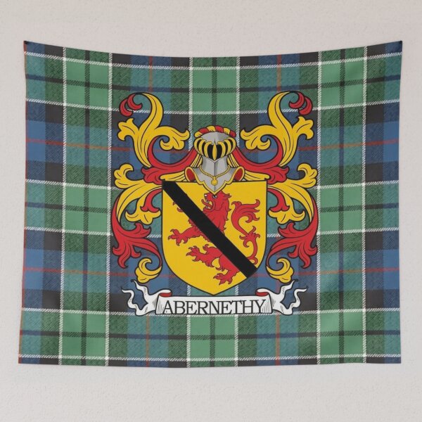 Item preview, Abernethy Coat of Arms and Leslie Hunting Tartan designed and sold by Kirrindy Designs.
