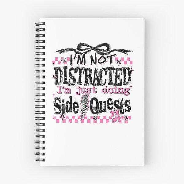 Item preview, I'm Not Distracted I'm Just Doing Side Quests Funny Gamer Bow Checkered Print designed and sold by PixlCrypt.