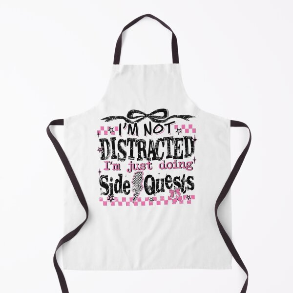 Item preview, I'm Not Distracted I'm Just Doing Side Quests Funny Gamer Bow Checkered Print designed and sold by PixlCrypt.