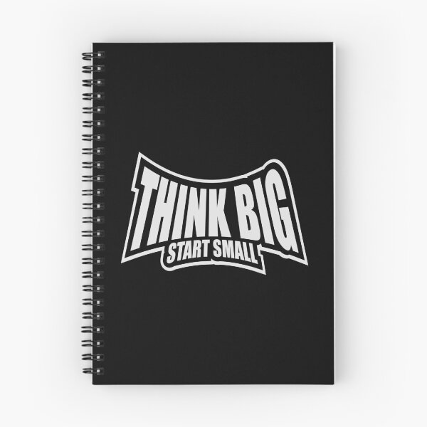 Item preview, Think Big Start Small Motivational Mindset Growth Quote designed and sold by shirt-o-mat.